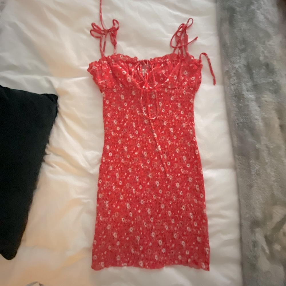 Pink Floral Bodycon